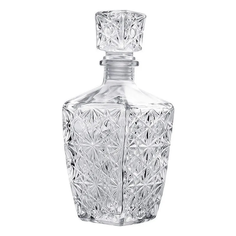 Novelty Design Multi Styles Barware Wine Glass Bottle 250-1000ml Lead-free Glass Whiskey Decanters for Liquor Scotch Bourbon