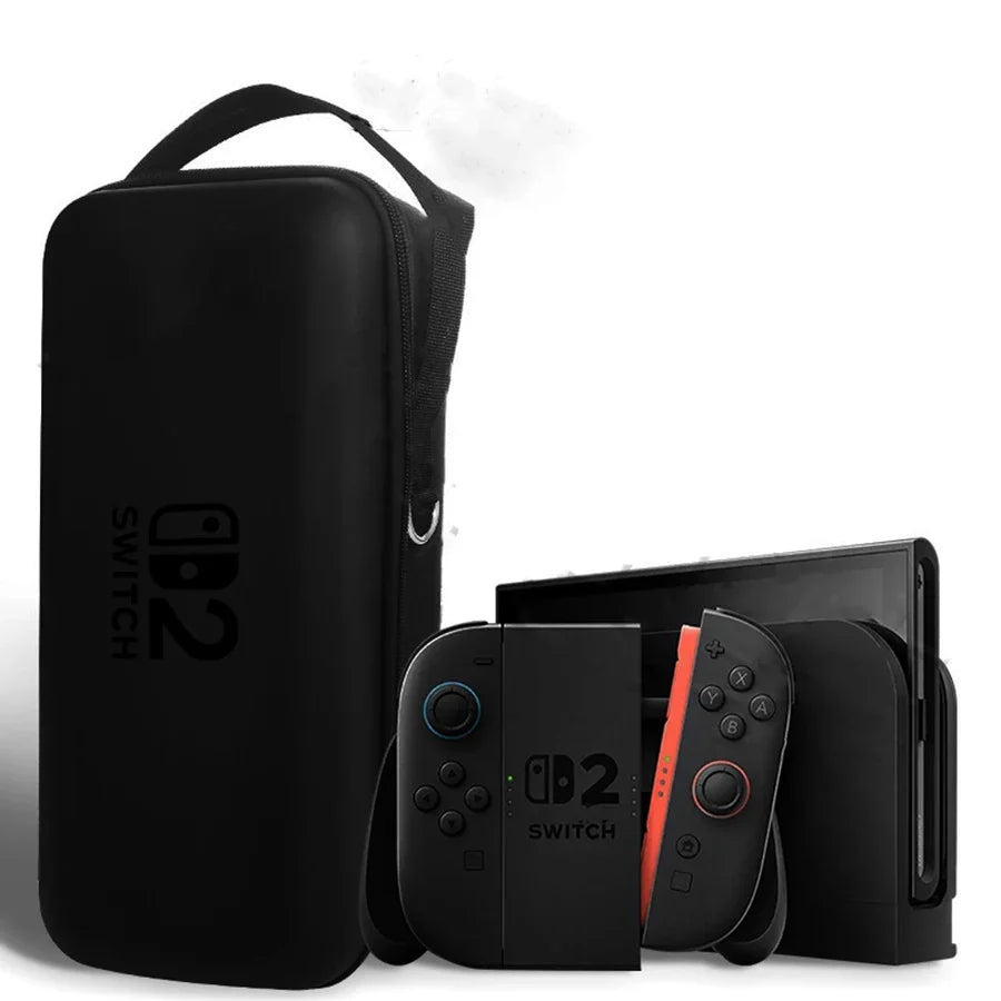 New For Nintendo Switch 2 Storage Bag with OLED Protective Cover | Large Capacity Portable Hard Shell Bracket Bag