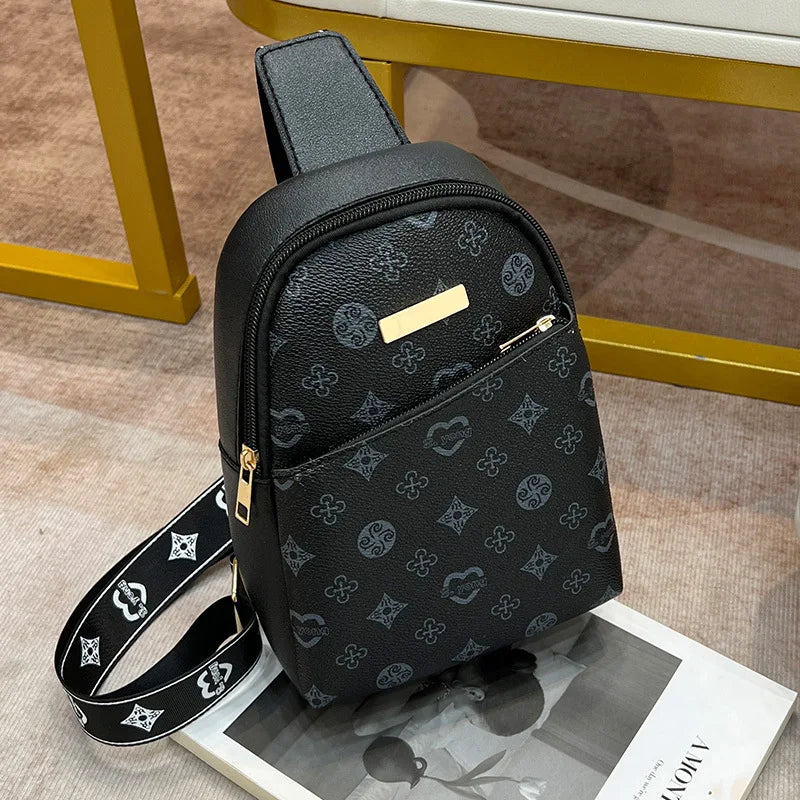 Women's & Men's Crossbody New Chest Bag | Printed Messenger Bag (Ladies' Versatile Shoulder Bag)