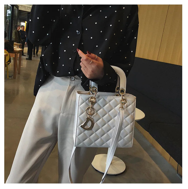 Luxury Lingge Chain Tote Bag | Women's Fashion Shoulder & Crossbody Handbag
