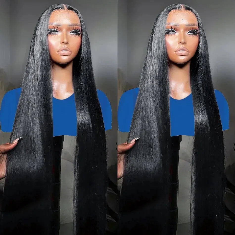 30 Inch Bone Straight HD Lace Frontal Wig | 13x6 & 13x4 Human Hair | Pre-Plucked