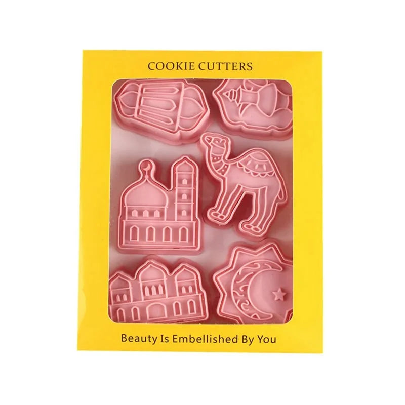 Ramadan Decoration 2025 EID Mubarak Biscuit Mold Cookie Cutter DIY Islamic Muslim Party Decor Al Adha Ramadan Kareem Eid Mubarak
