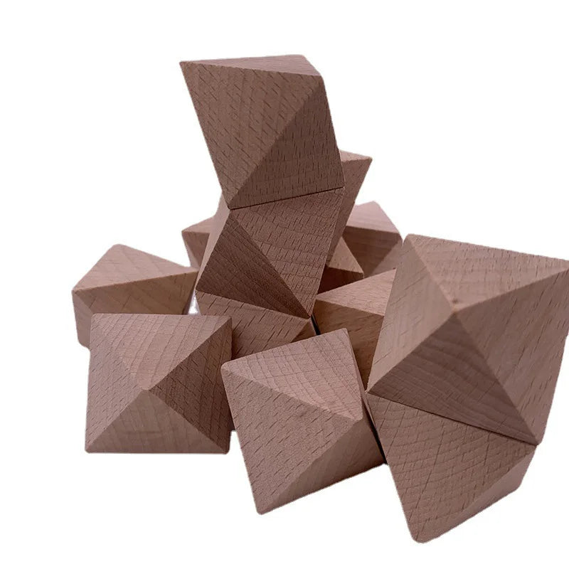 1 piece Wooden Blank 8 Sided Dice Sieve DIY Board Game Accessories