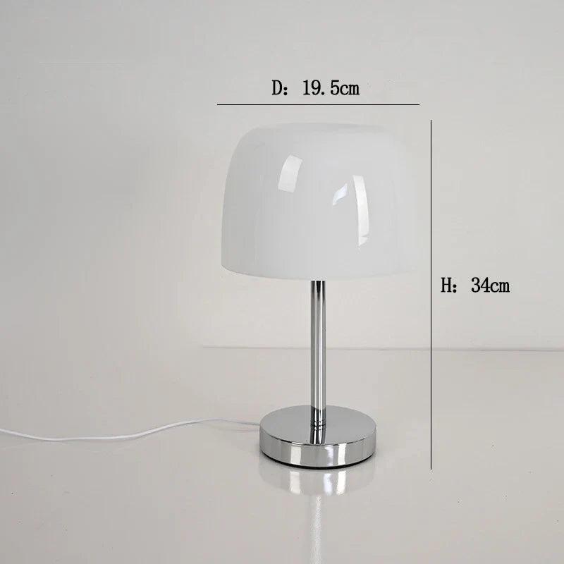 Medieval Glass Table Lamp Retro American Living Room Dining Room Lamp Bauhaus Table Lamp House Quiet Warm Bedroom Bedside