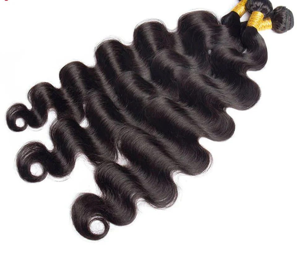 Malaysian Body Wave Human Hair Bundles | Remy Weave Extensions (8-36 Inch, 1/3/4 Pcs)