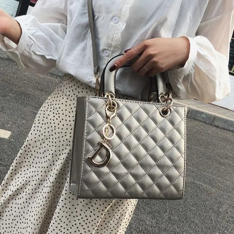 Luxury Lingge Chain Tote Bag | Women's Fashion Shoulder & Crossbody Handbag