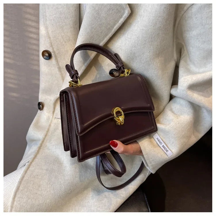 New Small PU Leather Crossbody Bags for Women | Simple Totes Shoulder Bag & Lady Luxury Brand Designer Handbags and Purses