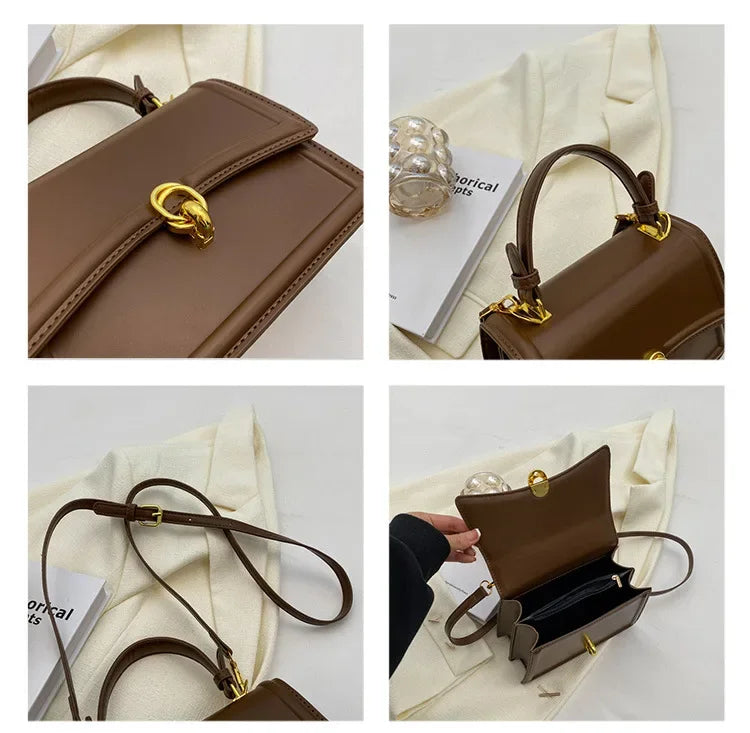 New Small PU Leather Crossbody Bags for Women | Simple Totes Shoulder Bag & Lady Luxury Brand Designer Handbags and Purses