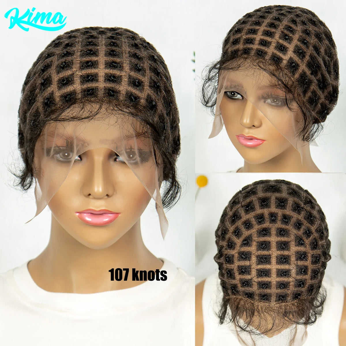 KIMA Braiding Wig Cap | Pre-Parting for Crochet Goddess Braids with Baby Hair
