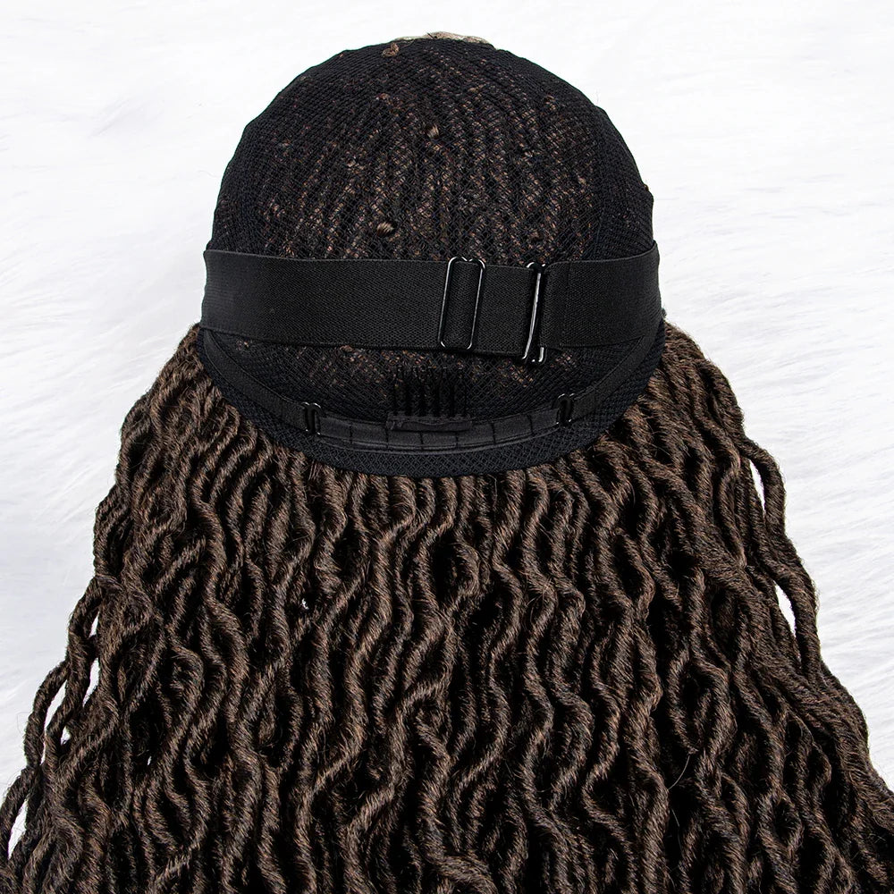 HD Transparent Lace Braided Wig with Lambswool Curls