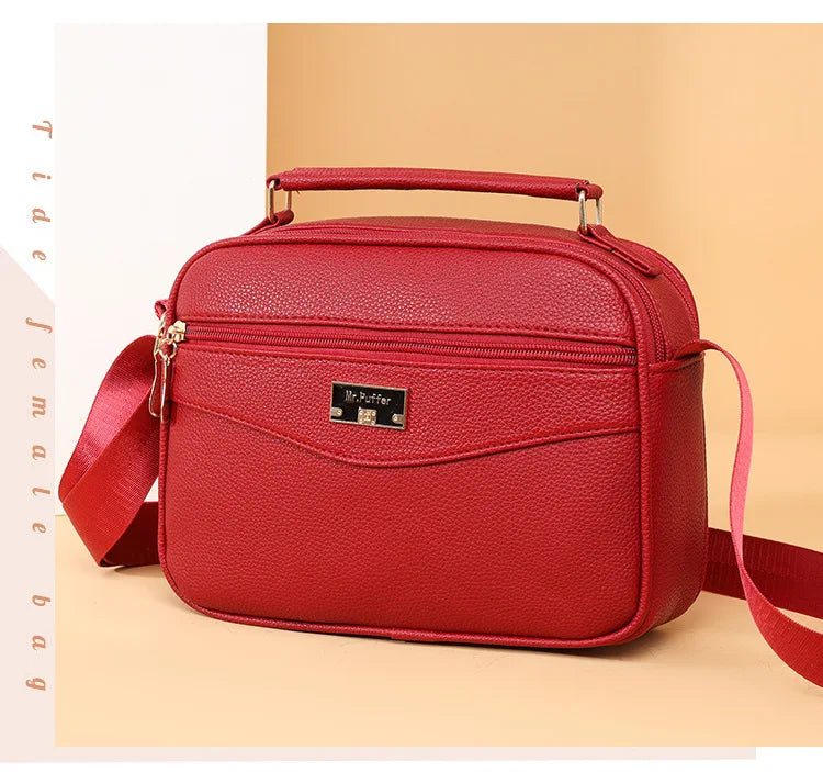 Large Capacity Foreign Trade PU Small Square Bag | New Women's Simple Handbag & Versatile Crossbody Purse