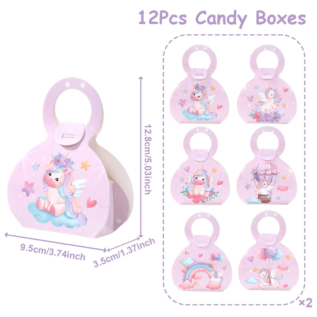 Unicorn Gift Boxes Birthday Party Decoration Kids Unicorn Party Favor Boxes Baby Shower Birthday Party Decorations Supplies