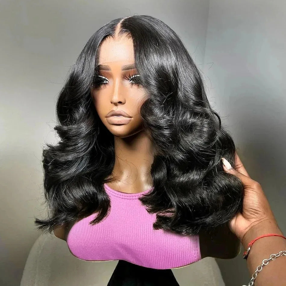 Brazilian Body Wave Bob Wig | 13x6 HD Transparent Lace Front & 13x4 Lace Frontal Human Hair Wig (Pre-Plucked 14-16 Inch for Women)