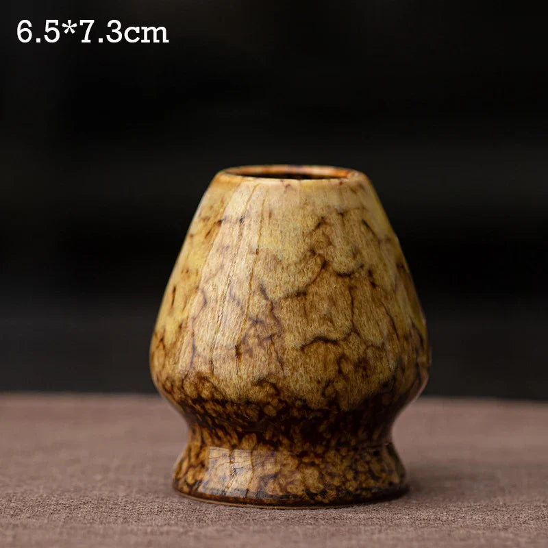 Ceramic Matcha Tea Whisk Holder For Dining Room Teahouse Matcha Ceremony Green Tea Chasen Holder Stand Bowl Teawares