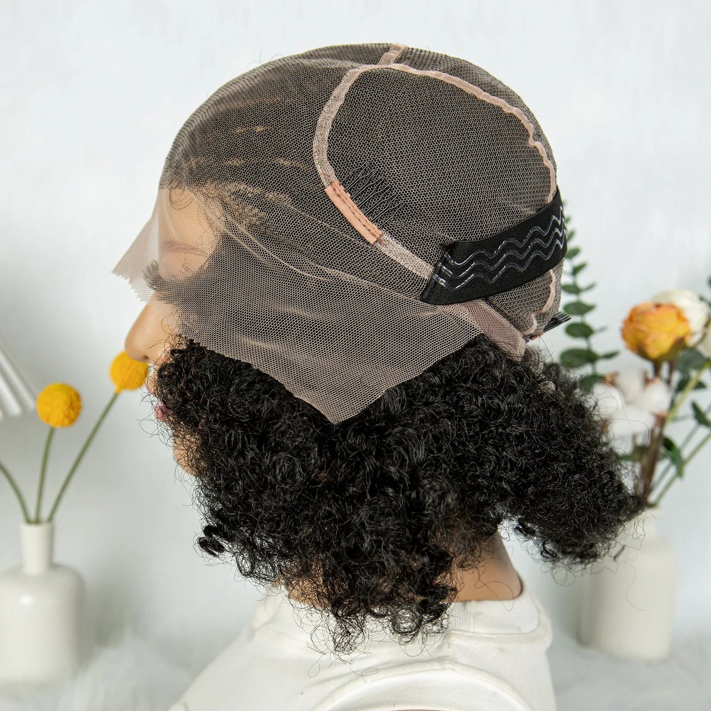 Bouncy Afro Cornrow Full Lace Braided Wig | Synthetic Braids | Black Women