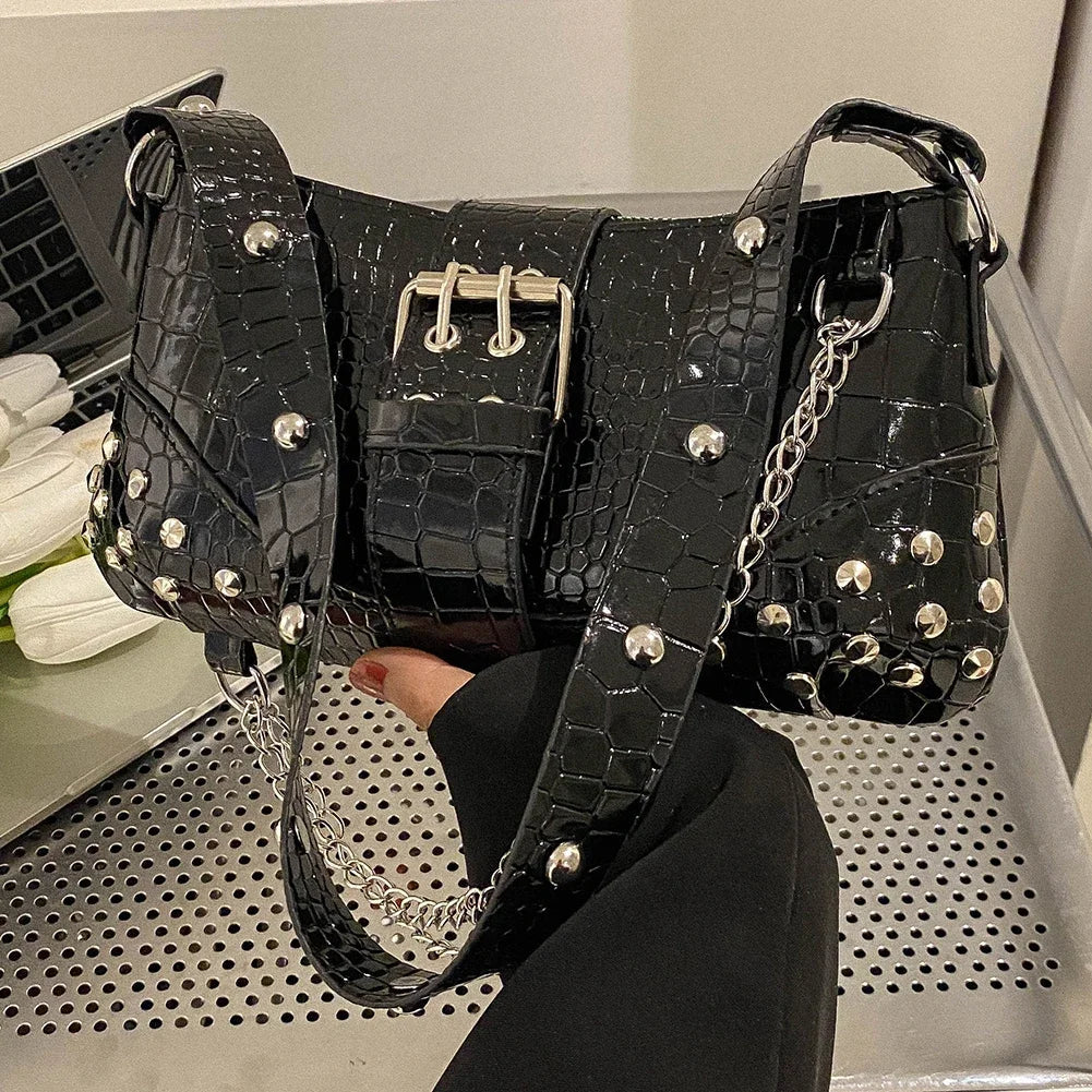 Fashion Women's Shoulder Bag | Y2K Armpit Bag & Luxury Design Pleated Underarm Bag (Solid Color Messenger Purse Hobos Handbags)