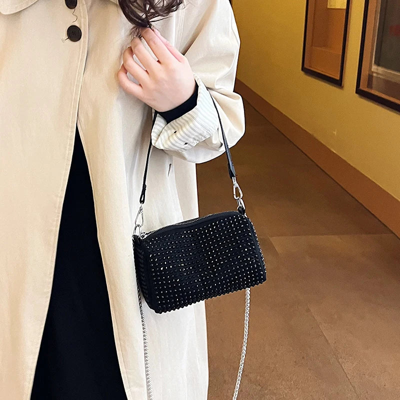 New Spring & Summer Small Bags Trend | Personalized Color Diamond Pillow Bag & Chain Shoulder Crossbody Bag