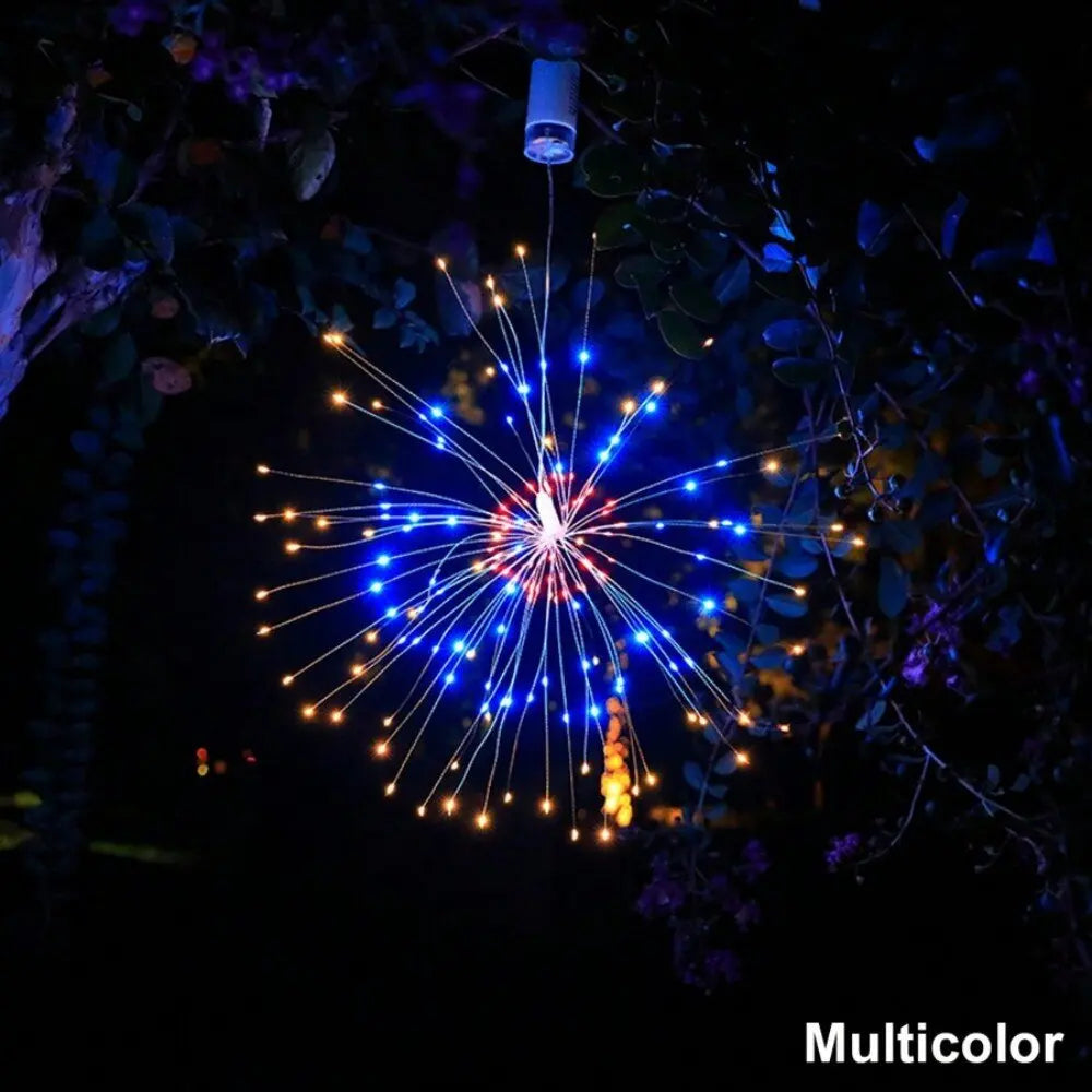 Hanging Firework Light 8 Mode Remote Control Battery Powered Fairy Light,Decoration Lights For Garden,Yard,Holiday,Wedding,Party