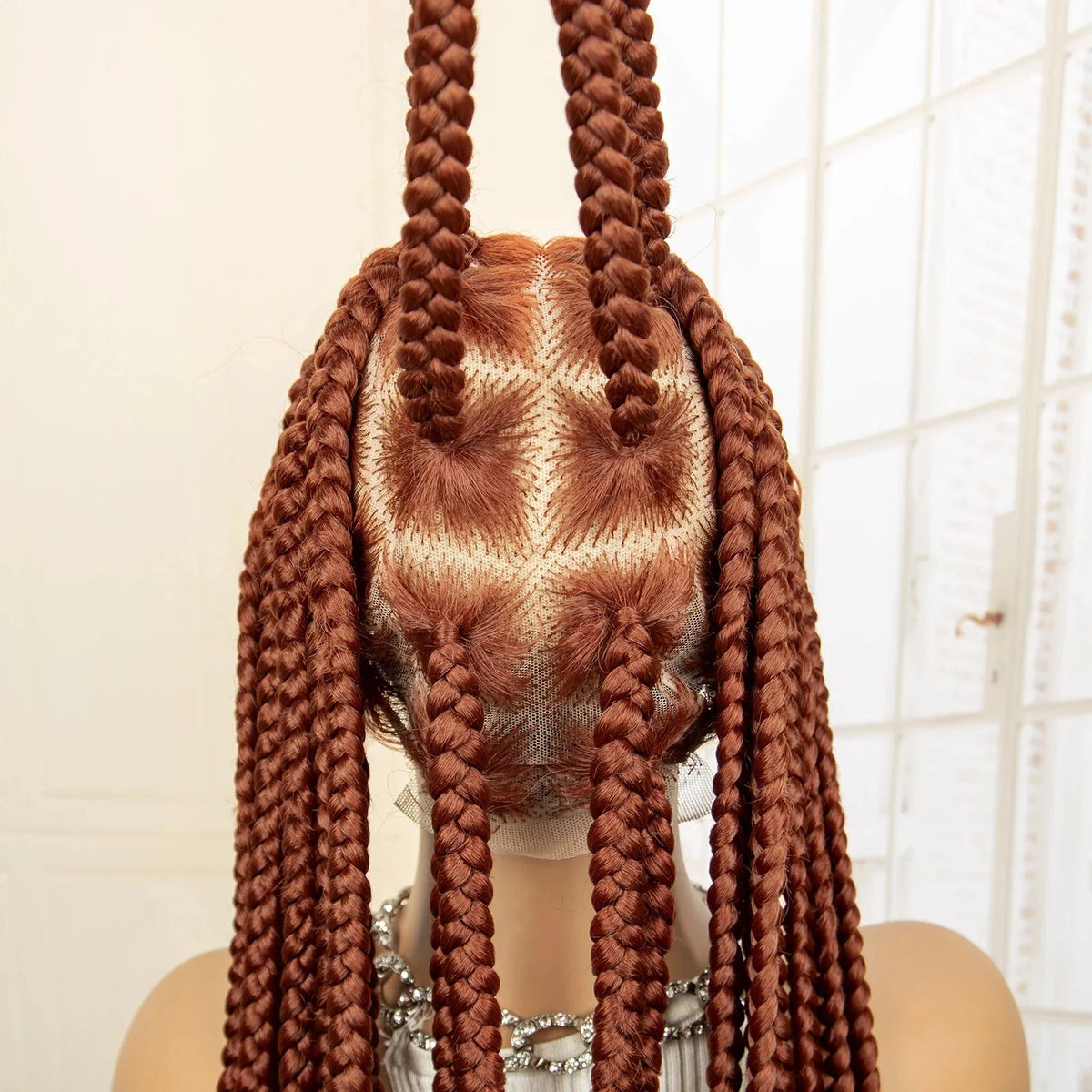 Jumbo Cornrow & Knotless Box Braids Wig | Full Lace | Baby Hair | Black Women