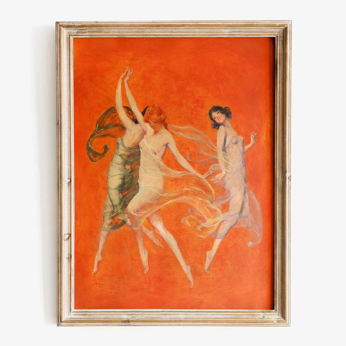 Warren B. Davis - Dance of Three Muses art print, Museum quality Fine Art Print