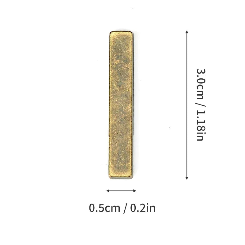 Metal Self Adhesive House Number English Alphabet Letters for Apartment Room Door Plate Table Mailbox Number Stickers 3*2cm