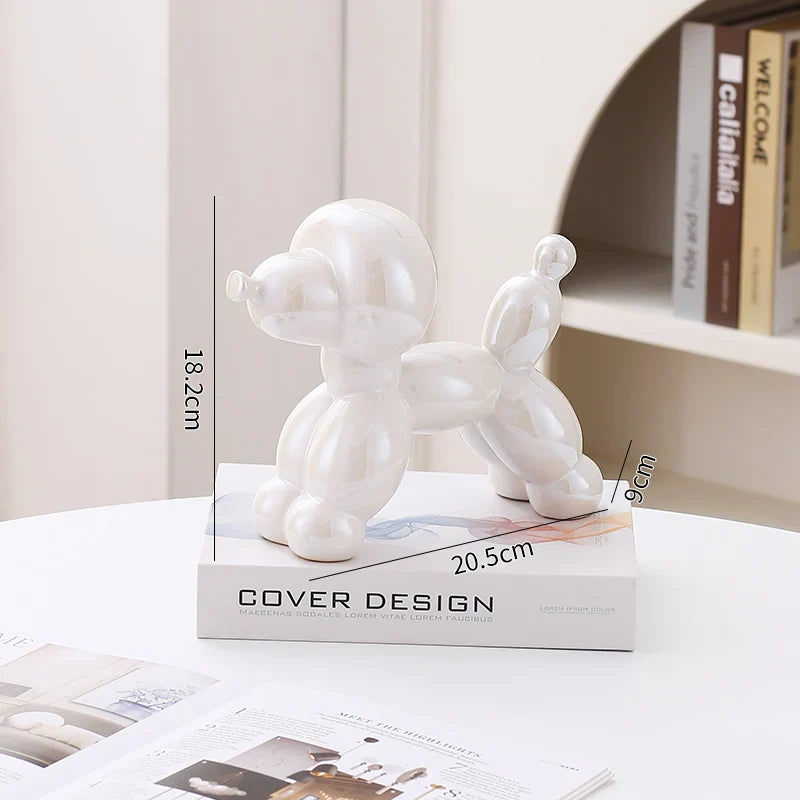 Ceramic Guest Dog Figurine Home Decor room Decoration Accessories Office Nordic Animal Decorative Sculptures  Figurines