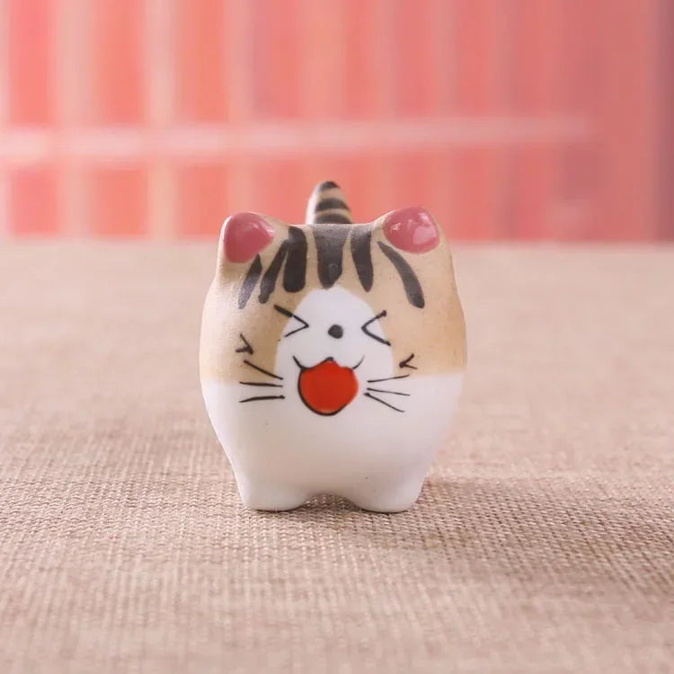Ceramic Flower Pot Cute Cat Succulent Plant Pots Vase Simulation Cartoon Animal Pots Planters for Indoor Plants Home Decoration