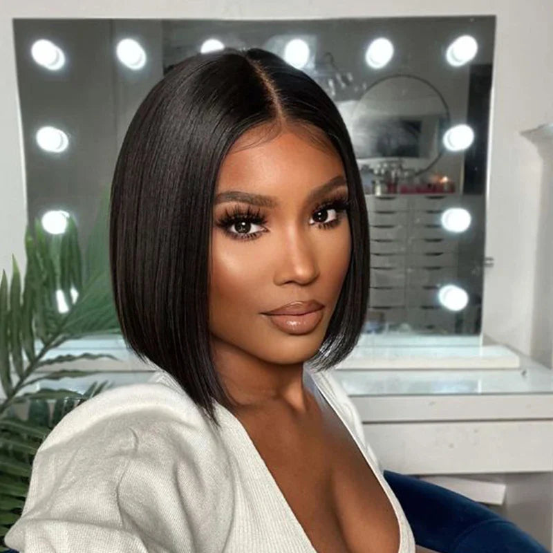 Pixie Cut Bob Human Hair Wig | 180% Density 4x4 HD Lace Closure | Pre-Plucked & Multi-Color Options