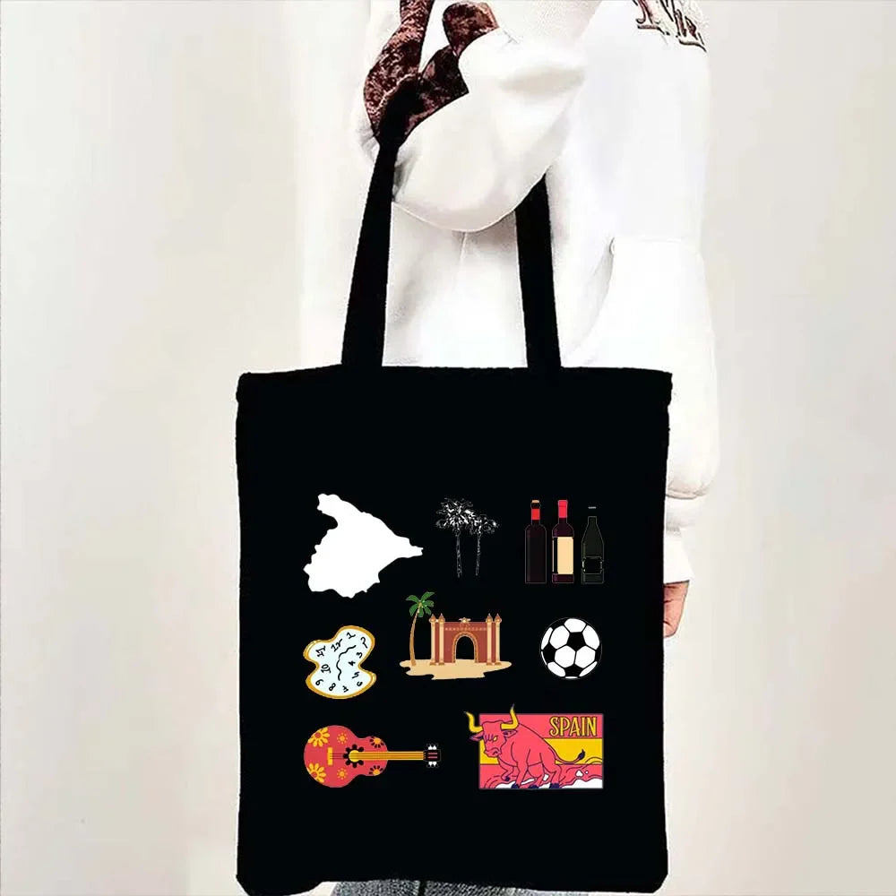 Woman's Large Capacity Canvas Tote Bag | Stylish Travel & Shopping Shoulder Handbag (Work, Gym, Grocery, Eco-Friendly)