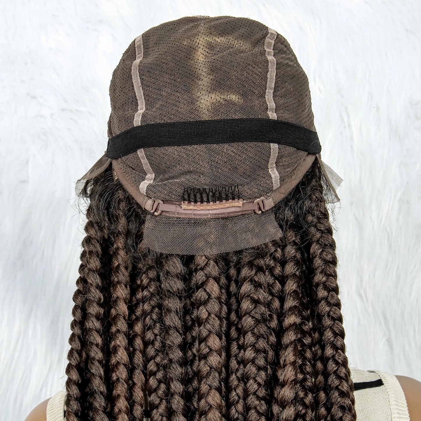 HD Lace Knotless Square Box Braids Wig | Full Lace | Baby Hair | Black Women