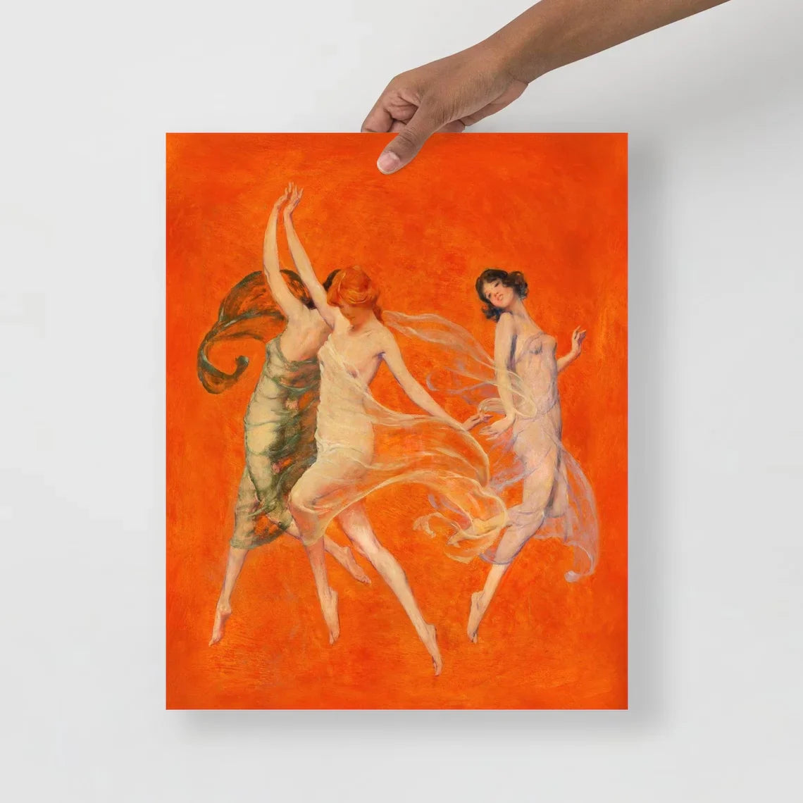 Warren B. Davis - Dance of Three Muses art print, Museum quality Fine Art Print