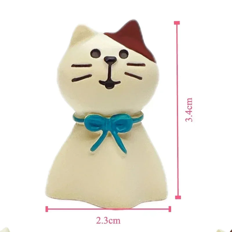Cat Resin Decoration Crafts Rain Scene Frog Small for Desk Decoration Ornaments Craft Toys Collection Gifts Wholesales 2024 New