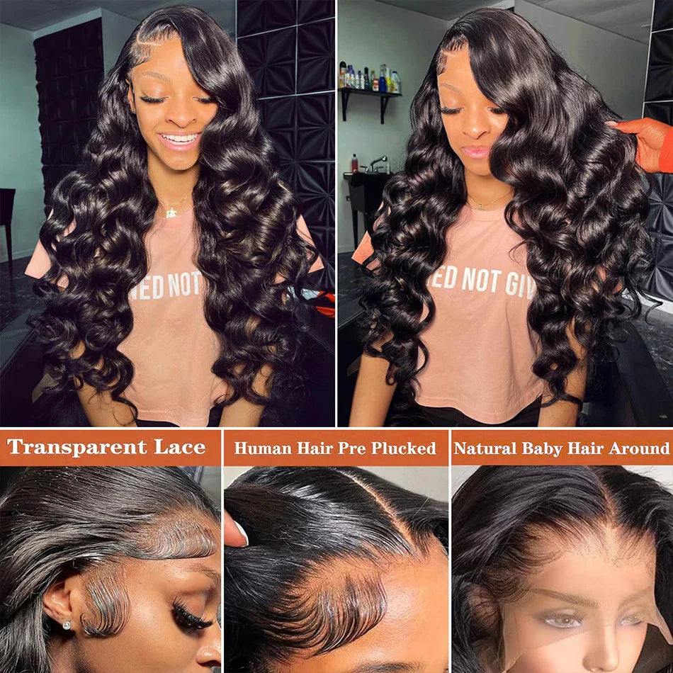 Vietnamese Remy Hair 4x4 Lace Closure Wig | Body Wave | 250% Density | Double Drawn | Glueless | Wear & Go | Natural Black