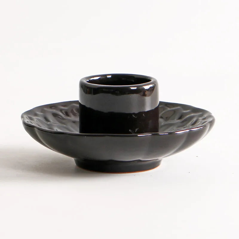Lotus Palo Santo Holder Ceramic Sage Holder Incense Holder Ash Catcher Tray Incense Burner for Meditation Yoga Room