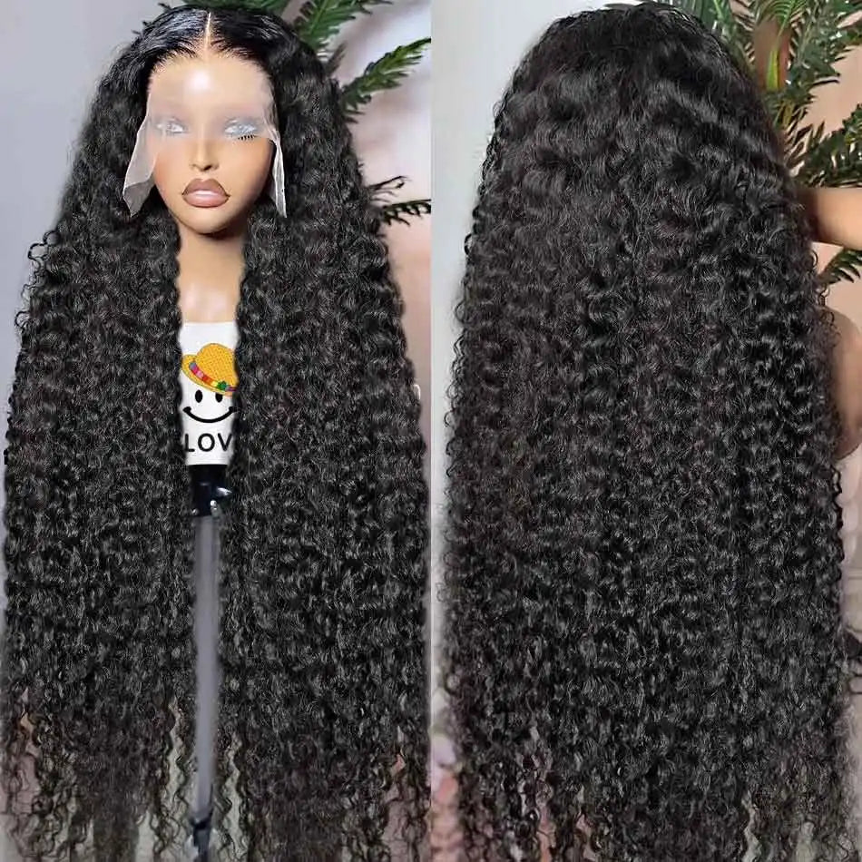 Deep Wave 13x6 HD Transparent Lace Front Human Hair Wig | Brazilian Water Wave 13x4 Lace Frontal & 4x4 Lace Wigs for Women