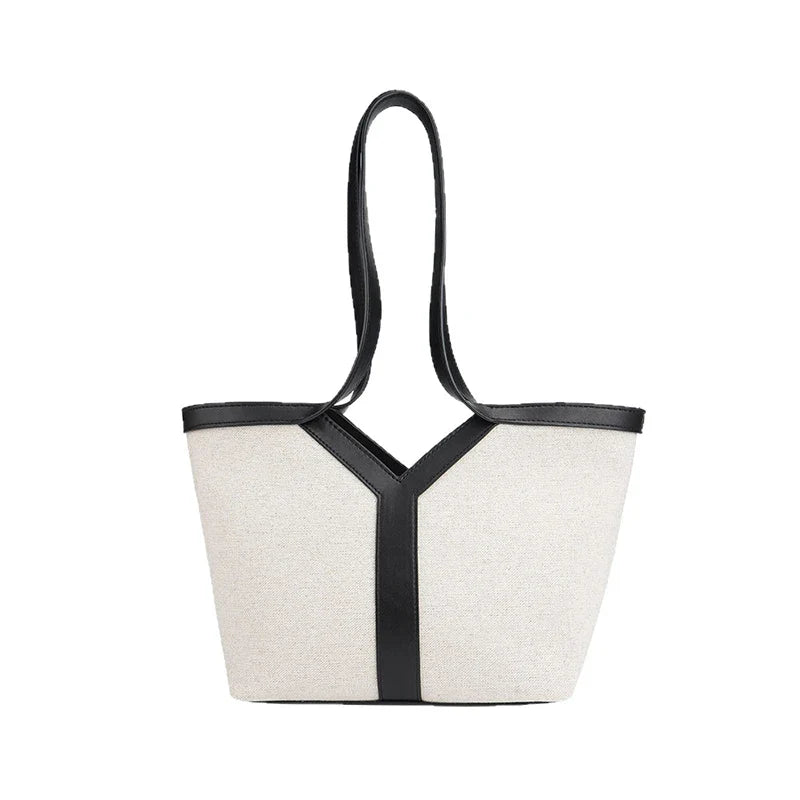 Y-shaped Design Shoulder Bag 2025 | Brand Seaside Beach Vacation Travel Hollow Straw Large Capacity Tote Bag (Casual Light Handbag)