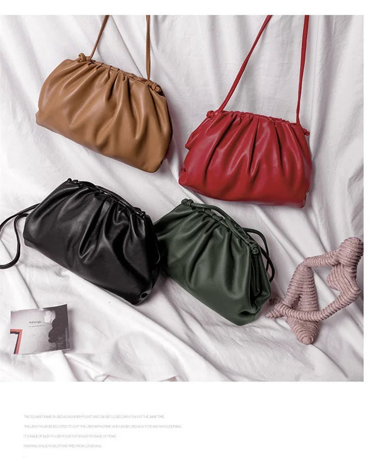 Luxury Soft PU Leather Women's Shoulder Bag | High Quality Small Crossbody Bags & Fashion Female New Handbags (Messenger Hobos)