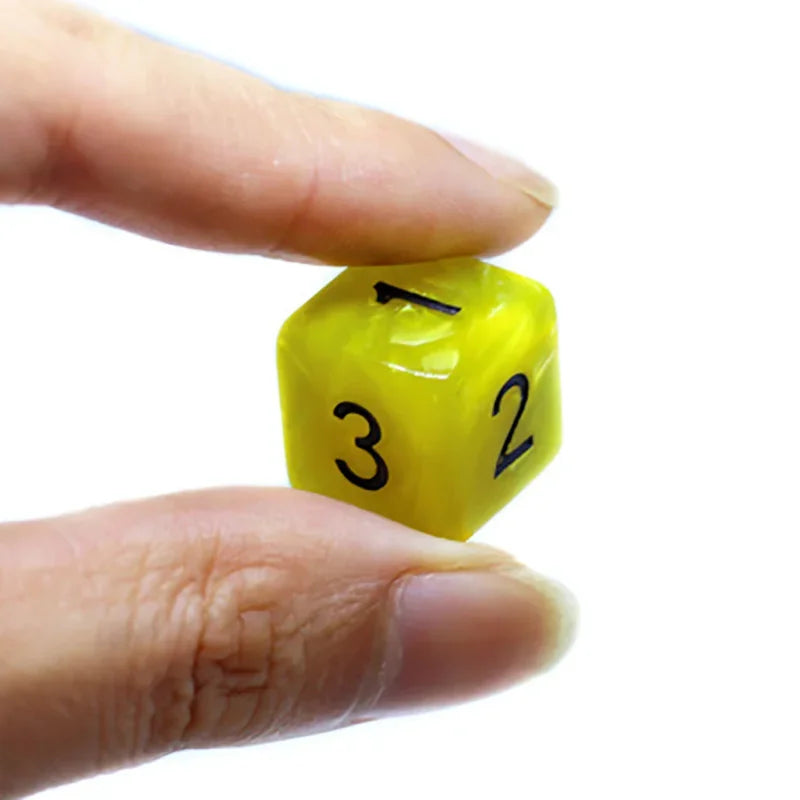 8 PCS/Lot Square Corner Dice Colorful Opaque Acrylic 6 Sided Dice  Club/Party/Family Games
