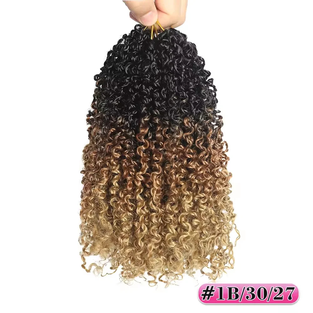 Pre-looped Yanky Twist Crochet Hair | 8/10/12 Inch Passion Twist Braids