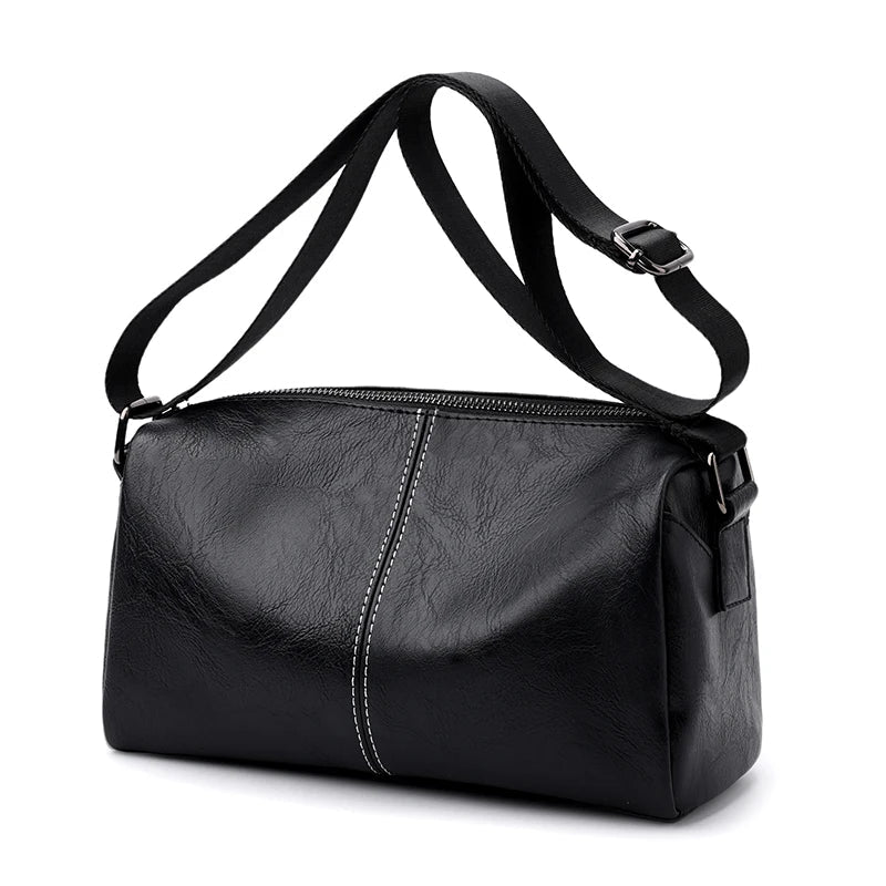 Men's Full Grain Leather Shoulder Bag | Vintage-Inspired Convertible Crossbody Pack (Durable Work & Weekend Bag)