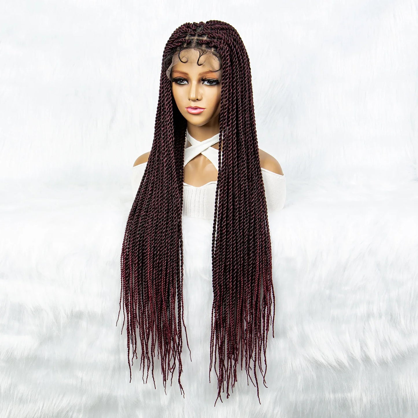 Full Lace Frontal Dreadlocks Wig | Twisted Hair & Baby Hair