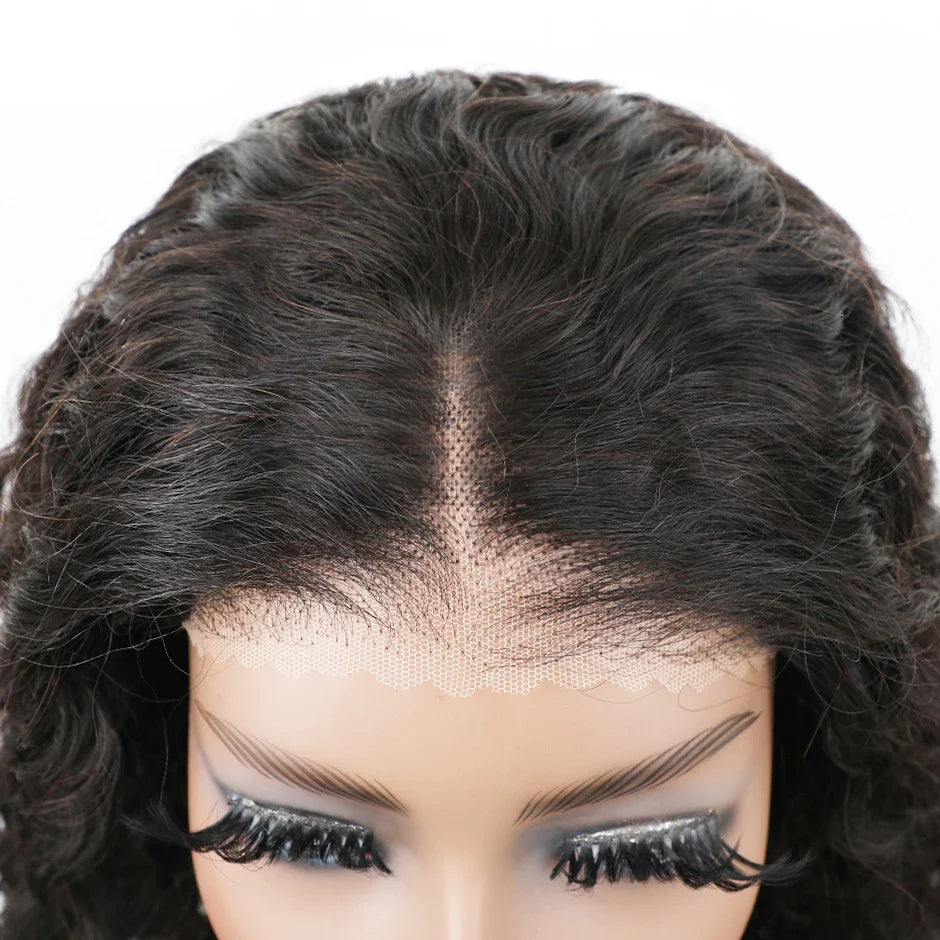 Wear & Go Glueless Water Wave Wig | 180% Density Pre-Cut HD Lace Front Brazilian Human Hair (Pre-Bleached Knots)