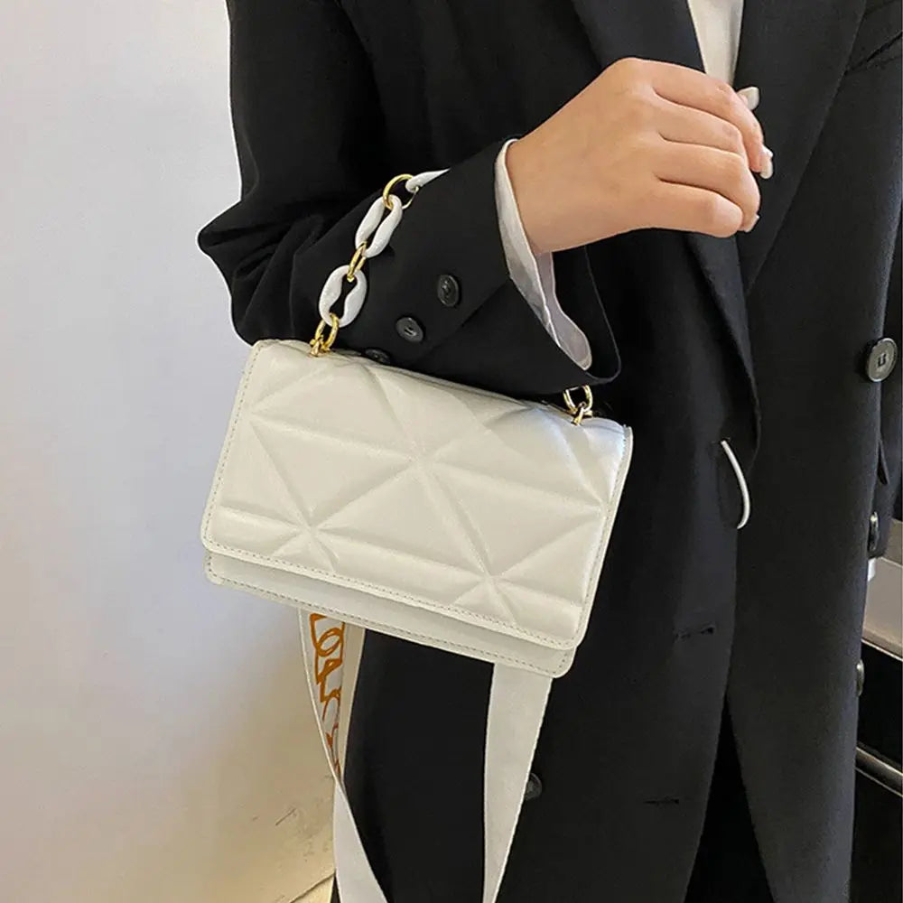 Large Capacity Shoulder Bag Women | Female Fashion Casual Handbags & PU Leather Crossbody Clutch Flap Bag (Streetwear Accessory)