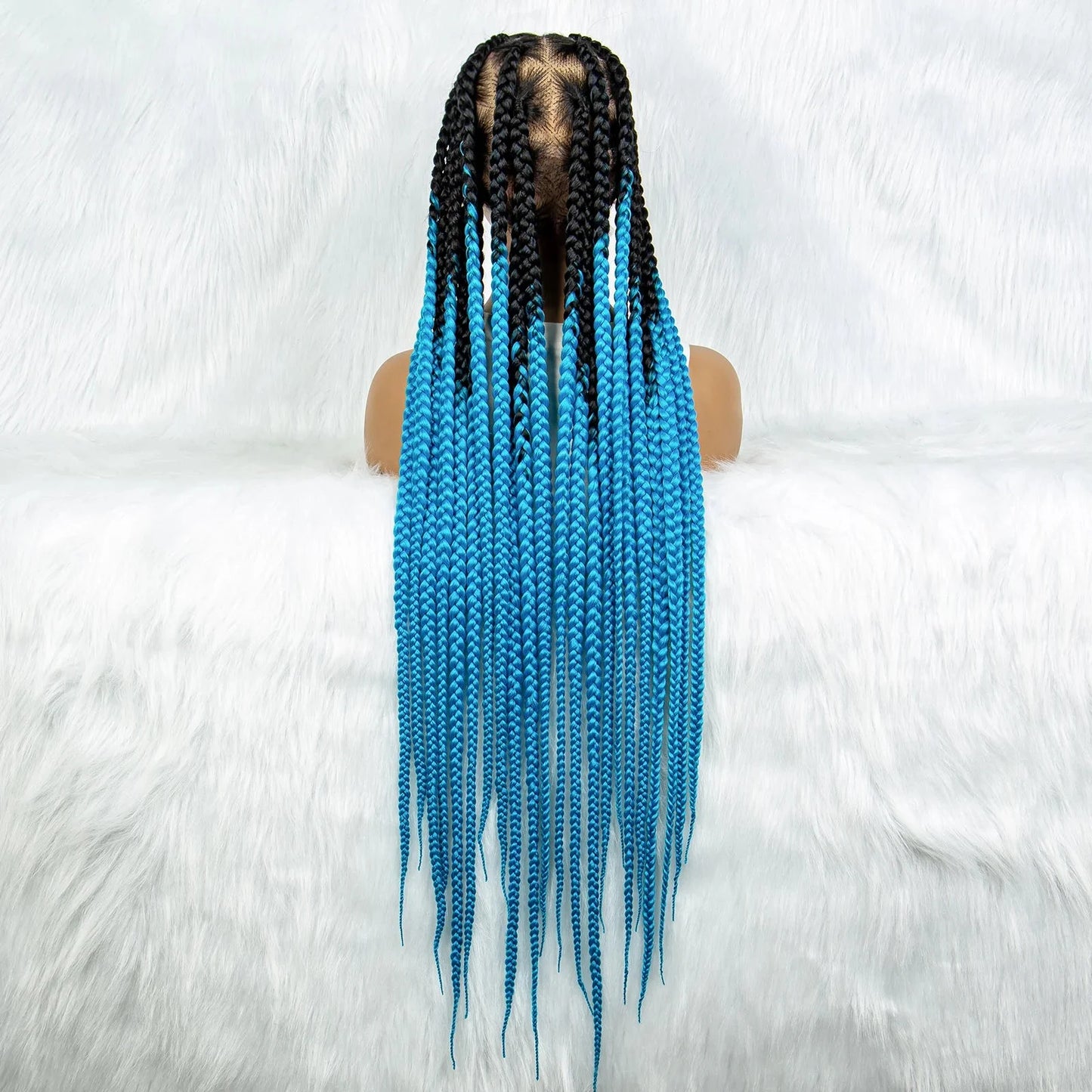 HD Lace Knotless Square Box Braids Wig | Full Lace | Baby Hair | Black Women