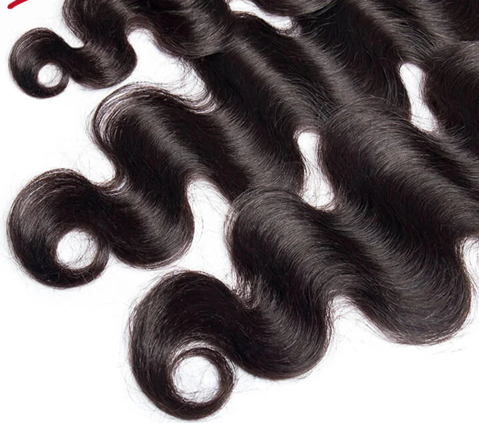 Malaysian Body Wave Human Hair Bundles | Remy Weave Extensions (8-36 Inch, 1/3/4 Pcs)