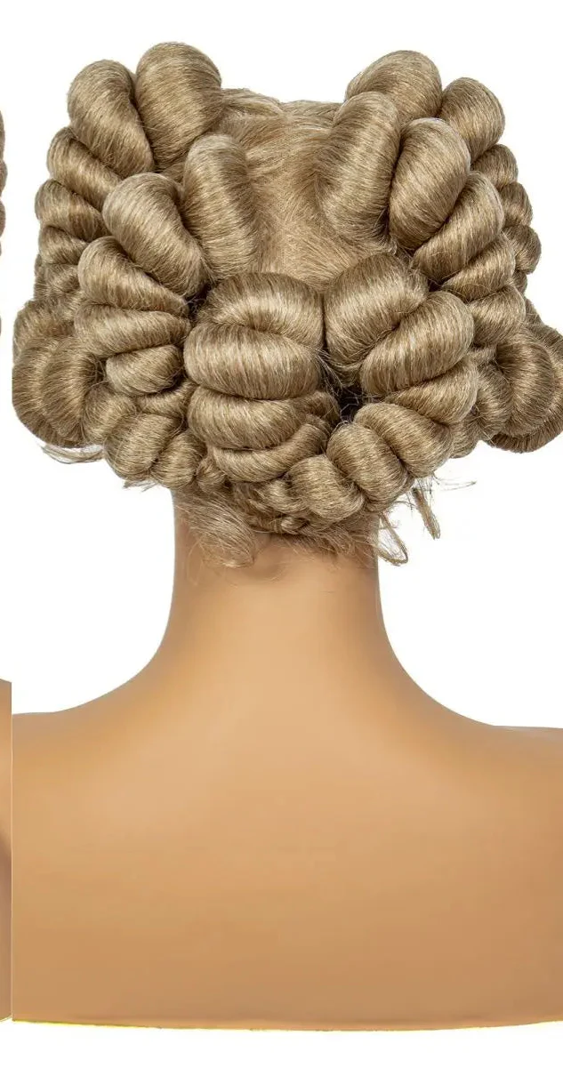 Short Cute Handmade Bantu Knotless Braided Wig with Baby Hair | Full Lace Synthetic Wig for Black Women