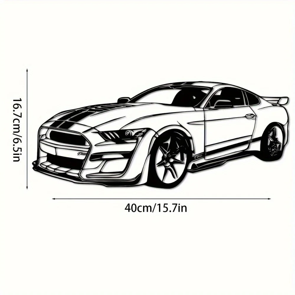 Decorative Hot Border Metal Line Art Designed Specifically for Passionate Automotive Aficionados Looking To Create Wall Displays