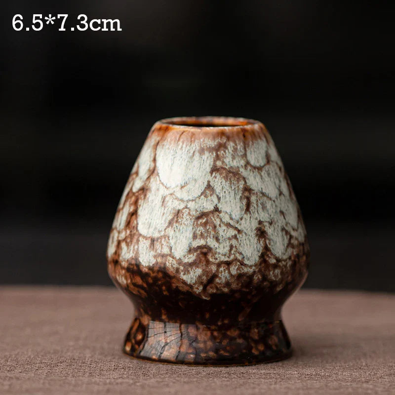 Ceramic Matcha Tea Whisk Holder For Dining Room Teahouse Matcha Ceremony Green Tea Chasen Holder Stand Bowl Teawares