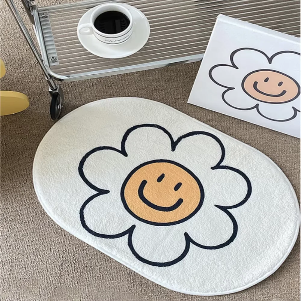 VIKAMA Simple Carpet Coffee Shop Carpet Living Room Rug For Bedroom Entrance Hall Doormat Bedroom Decoration  Bathroom Floor Mat