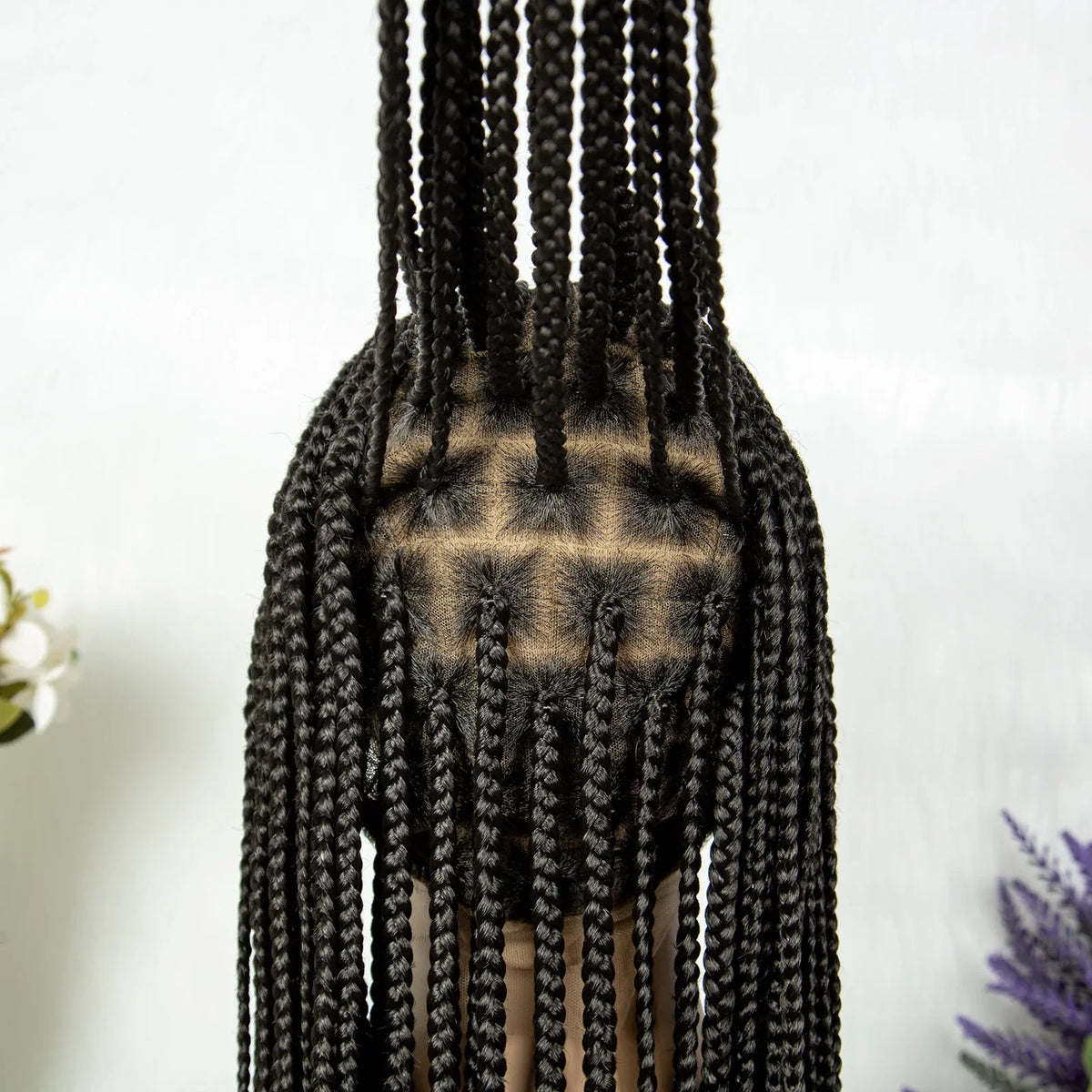 Full Lace Cornrow Box Braids Wig | Versatile Braided Styles with Baby Hair